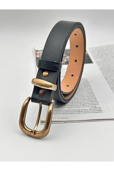 MODAM HİFA Antique Buckle Women's Belt Trouser Belt Classic Belt