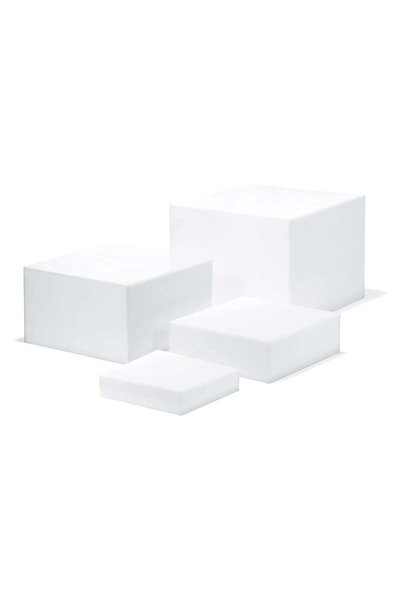 Generic White Acrylic Cube Cupcake Dessert Stand, 5 Sides, Stackable Acrylic ...