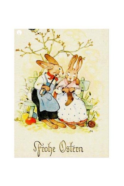 Generic Cartoon Themed Metallic Plate Beige/White/Blue 20x15cm