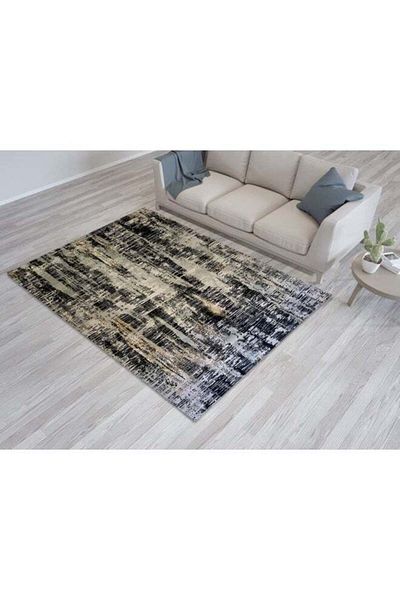 Generic HANDPICKED FURNITURE Abstract Grey Rectangular Carpet Ultra Soft Area Carpets For Bed Room Living R