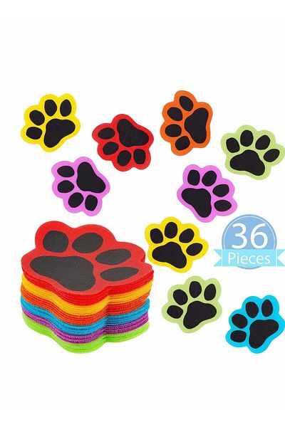 Generic Excefore Paws Carpet Markers, Paw Prints Floor Markers, Paw Carpet Dots for Classroom Home, Floor D