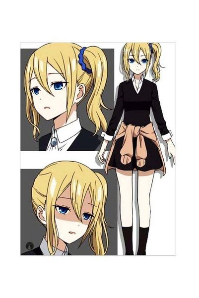 Generic Anime Themed Metallic Plate Black/Beige/Grey 20x15cm