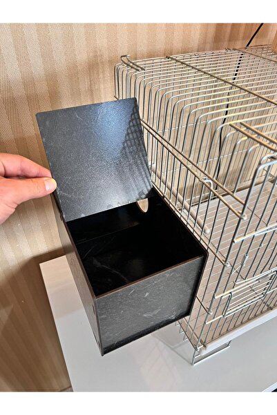 Demo Tasarım Tabanca Yuvalık Gökkuşağı Ispinoz Kuş Yuvası (SİYAH)