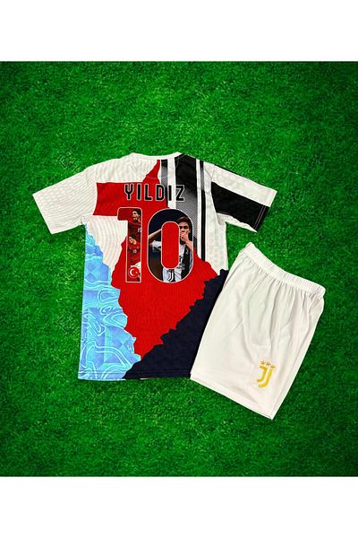 After Party Kenan yıldız turkey - juventus special design kids jersey shorts socks wristband 4-piece set ag