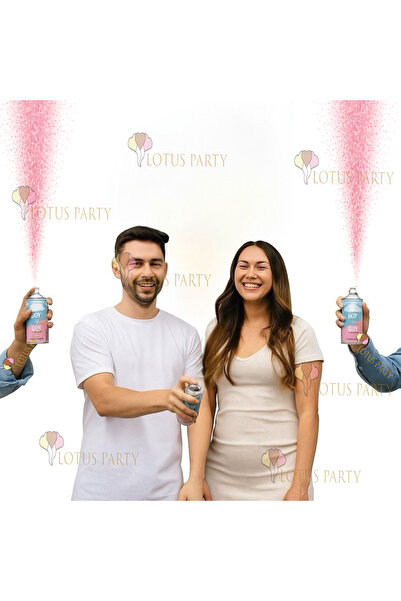 LOTUS PARTY Cinsiyet Belirleme Sprey - Pembe Renk Cisiyet Belirler Sprey - Kı...