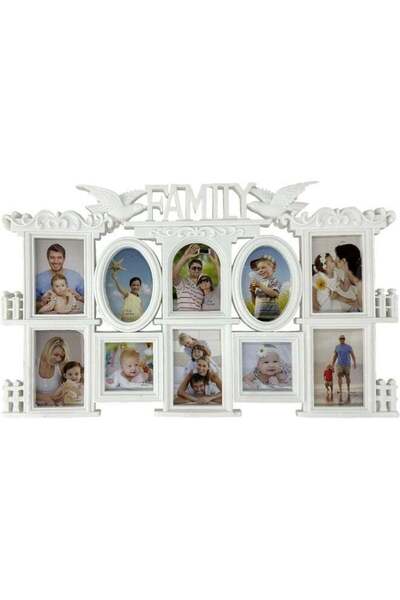 Generic Decorhills DECORHILLS FRAMES & DECOR Plastic Family Design Multi Pictures Collage Photo with Wall M