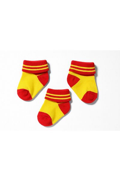 mini mia "0-3-6 Months Baby Fanatic 3-Piece Sock Set