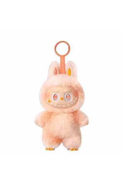 LABUBU Plush Toy, Labubu, 17 cm, Apricot Orange