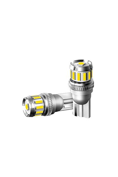 RG Parts Set of 2 LED car position bulbs W5W CSP 6000k cool white canbus T10 12V