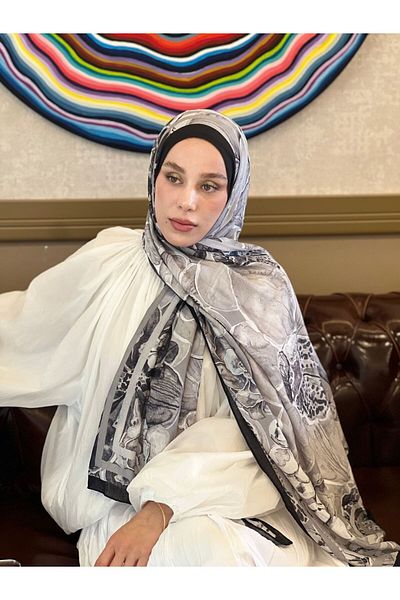Modakaşmir Lipa Pattern Bamboo Shawl