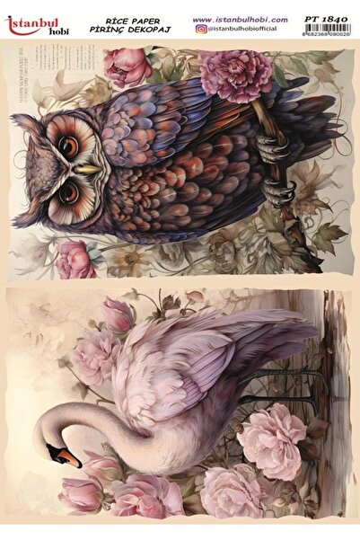 İstanbul Hobi Pirinç Dekopaj Kağıdı 30x42cm PT-1840