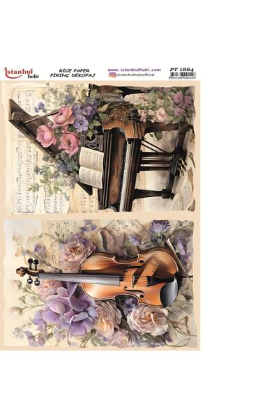 İstanbul Hobi ورق ديكور نحاسي 30x42 سم PT-1864