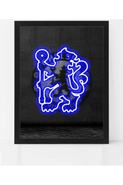 Generic Boomah Accessories Chelsea Neon Poster With Frame Multicolour 30x40cm