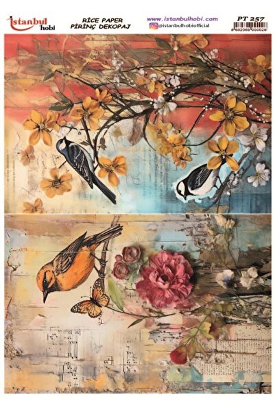 İstanbul Hobi ورق ديكور نحاسي 30x42 سم PT-257