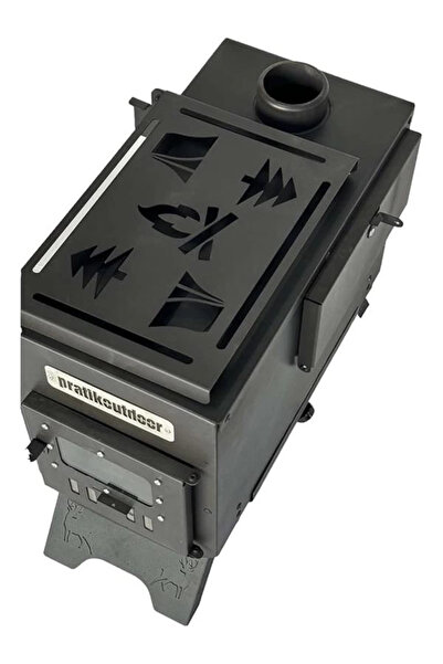 Genel Markalar Kurutmalıklı Kuzineli Kamp Ve Çadır Sobası Katlanır Ayaklı Kamp Sobası Çantalı