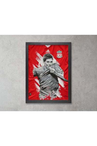 Generic Boomah Accessories Gerrard Liverpool Poster With Frame Multicolor 30x40cm