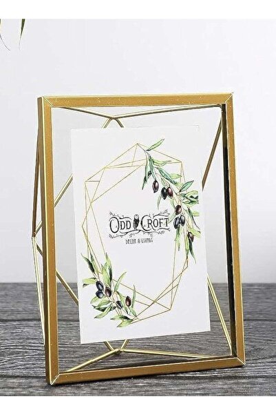 Generic Decorhills Gallery Modern Gold Metal Photo Display Frame 4x6 Inch | Sleek Vertical Design | Durable