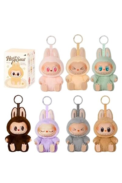 OEM Jucărie de pluș Labubu Monștri cu Scaunel 15 cm, 1 păpușă din 7 produse a...