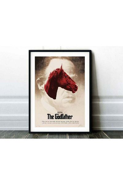 Generic Boomah Accessories The Godfather - Classic 70's Vintage Film Poster With Frame Multicolour 30x40cm