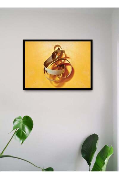 Generic Wall Posters with Abstract Artwork and Black Frame - Wall Arts Home D...