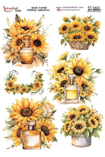 İstanbul Hobi ورق ديكور نحاسي 30x42 سم PT-1457