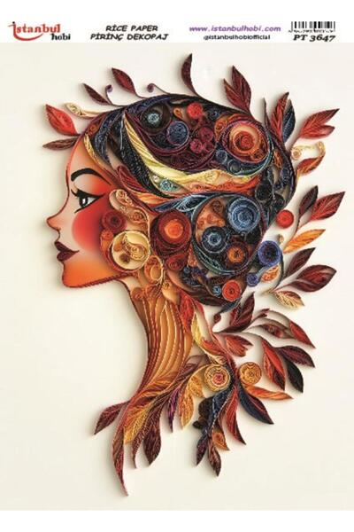 İstanbul Hobi ورق ديكور نحاسي 30×42 سم PT-3647