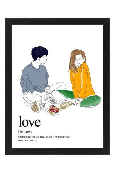Generic Boomah Accessories Love Definition Dictionary Art Framed Poster 30X40 cm