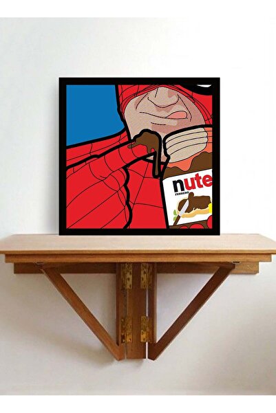 Generic Spoil Your Wall Wall Posters with Spiderman Eating Chocolate Pop Art and Black Frame - Wall Arts Ho