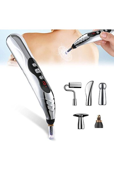 SZYYQ قلم الوخز بالإبر، قلم تدليك الوخز بالإبر الإلكتروني 5 في 1، علاج لتخفيف...