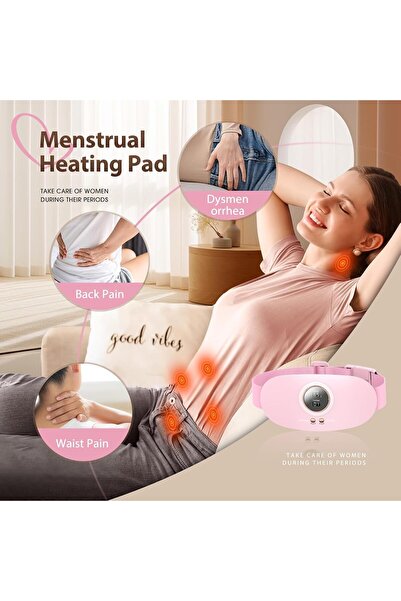 NALACAL Portable Cordless Heating Pad, Heating Pad for Cramps Pain Relief with 5 Heat Levels and 7 Massage M