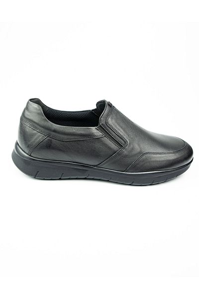 BABALİ King Paolo 9021 Black Leather Large Size Casual Men's Shoes