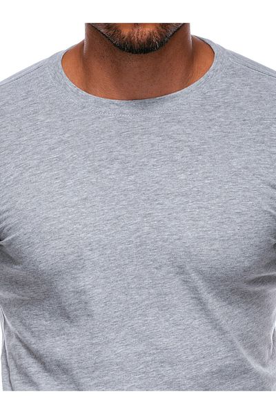 Edoti Men's basic T-shirt EM-TSBS-0100 - gray melange
