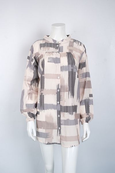 MUSTÜN Patterned Woven Shirt