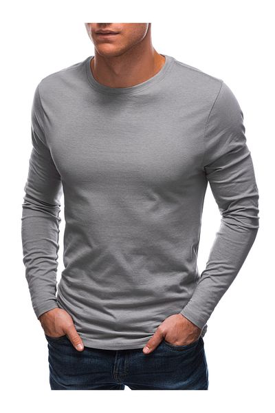 Edoti Men's long-sleeve without print EM-LSBL-0103 - gray