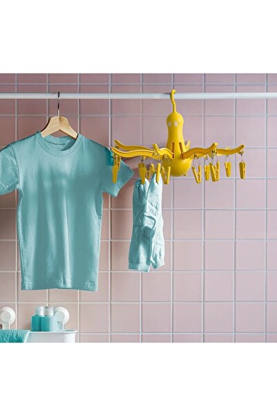 IKEA QUİCK Katlanabilir 16 Mandallı Ahtapot Askılık Kurutmalık Çamaşır Kurutm...