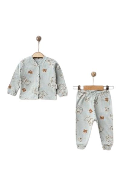 Nayinom Baby Bear Buttoned Pajama Set