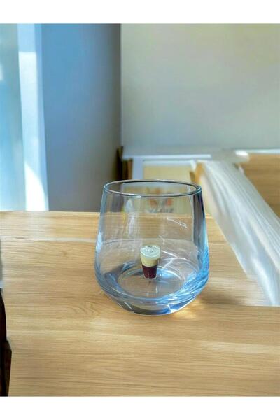 Arsglass Glass Handmade Coffee Figured Glass 1 Piece