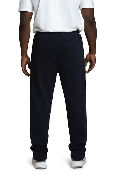 duneus Unisex Wide Leg Cotton Trousers - Dark Blue