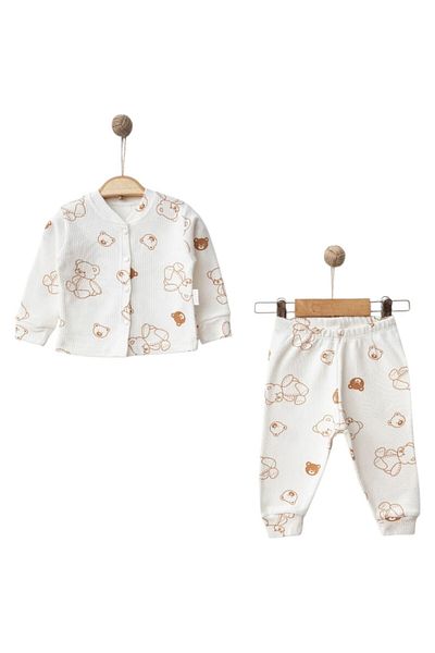 Nayinom Baby Bear Buttoned Pajama Set
