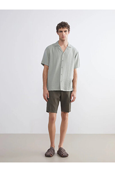 LC Waikiki Lcw Visiongreen Regular Fit Resort Collar Short Sleeve Men's Shirt