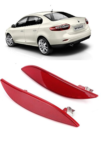 Genel Markalar Renault Fluence 2009-2016 Sağ + Sol Takım 2 Adet Arka Tampon Alt Köşe Reflektörü Kedi Gözü