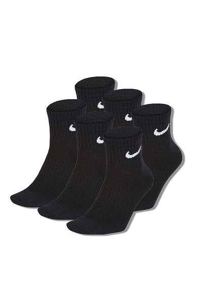 Nike Men's Sports Socks SX7677-010, 6 Pairs, Dri-Fit, Black, Size 38-42 EU