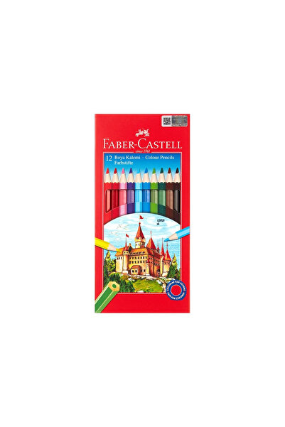Faber Castel Faber-Castel Karton Kutu Renkli Boya Kalemi, 12 Renk, Yumuşak ve...