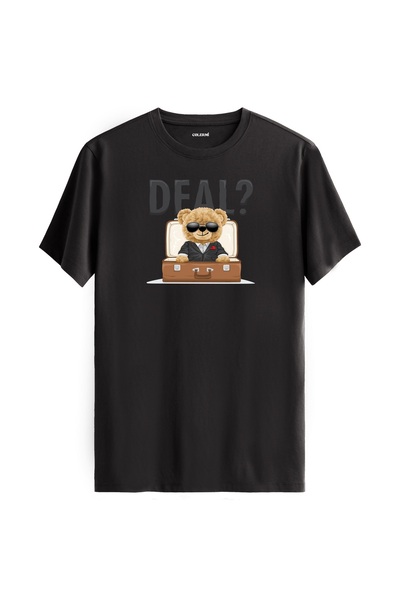 Colermi تي شيرت مطبوع عليه دمية دب مع عرض صفقة - تي شيرت بتصميم دمية دب ممتع ...