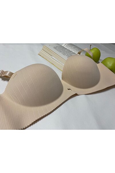 R.Y LINGERI LAZER KESİM STRAPLEZ DESTEKLİ EL DETAYLI DİKİŞSİZ RAHAT SÜTYEN