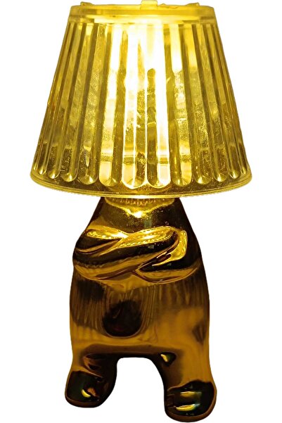 YAKUT Altın Adam Figürlü Gece lambası