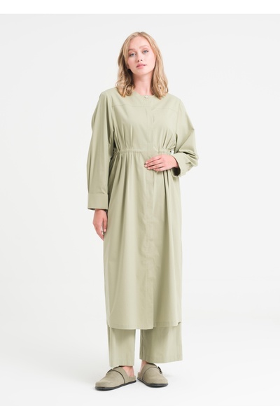 Armağan Drawstring Waist Crew Neck Tunic