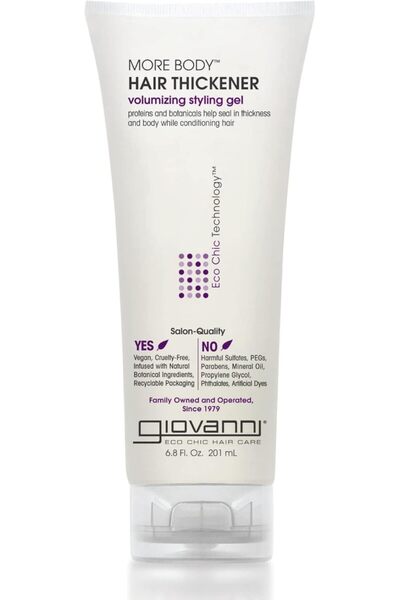 Giovanni More Body Hair Thickening Styling Gel 6.8 oz (201 ml) - Paraben-Free, Color Safe