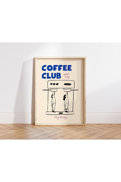 Nuqta Canvas Painting - Coffee in a Modern Style