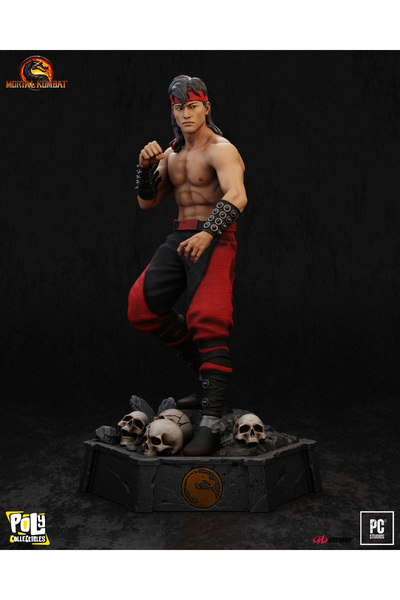 Poly Collectibles Mortal Kombat – Liu Kang – Ateşin Ejderha Savaşçısı Premium...